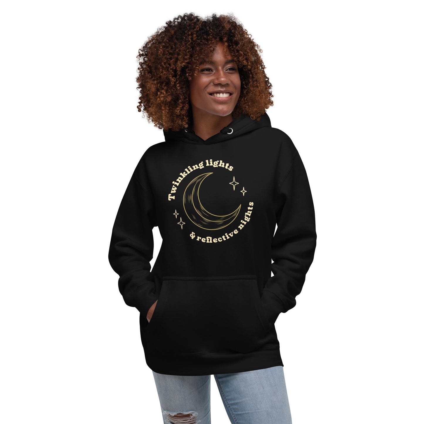 Twinkling Lights & Reflective Nights Unisex Hoodie